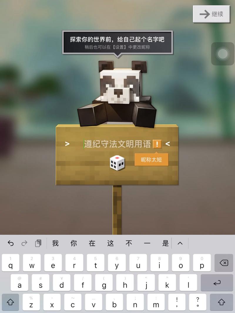 昵称我的世界