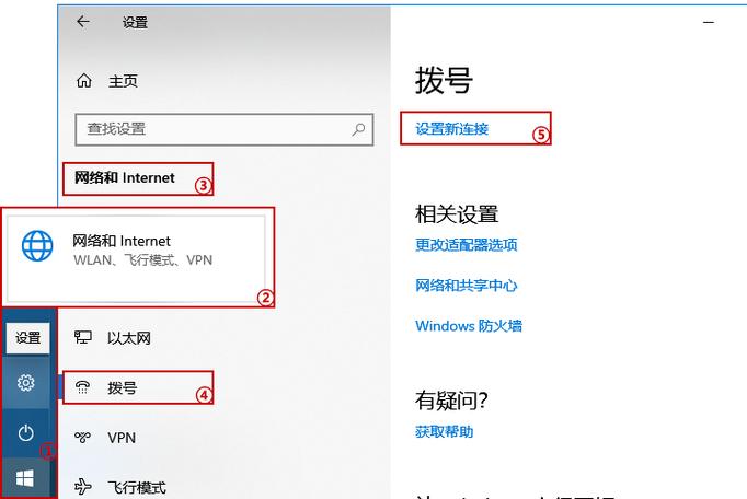 拨号连接设置