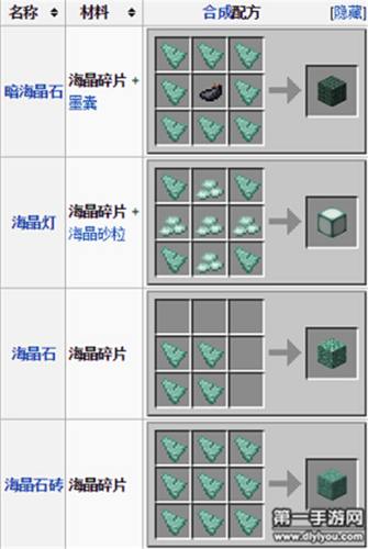 我的世界海晶石有什么用