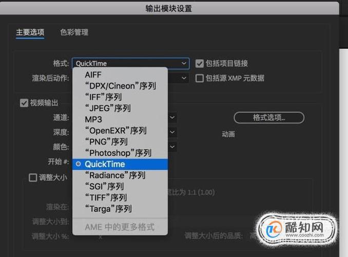 ae输出设置