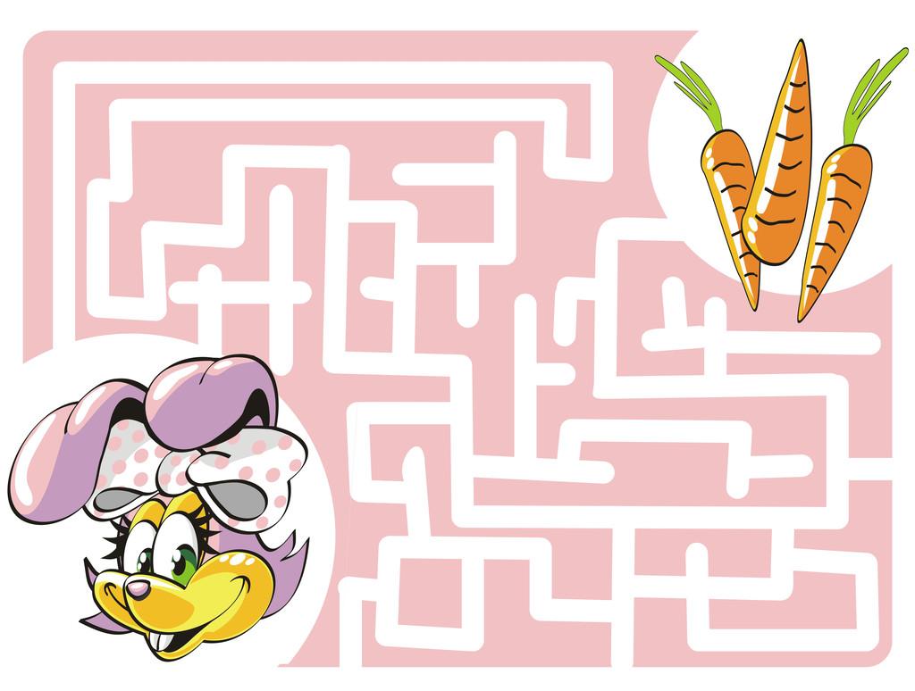 有趣的兔子迷宫