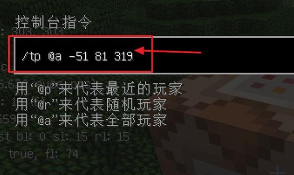 我的世界坐标传送