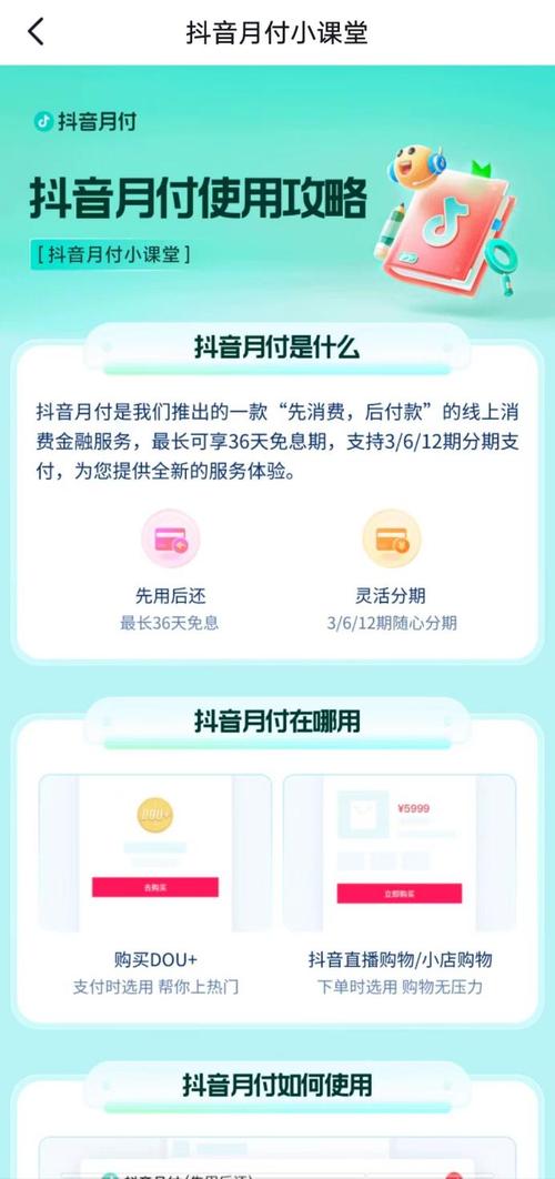 什么属于抖音月付