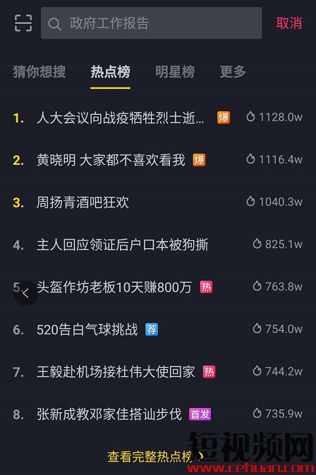 连上抖音热点说明什么