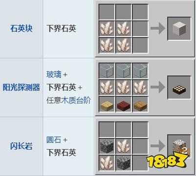 我的世界石英英文