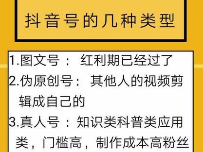 抖音账号属于什么类型