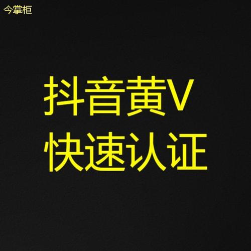 抖音黄v什么标志