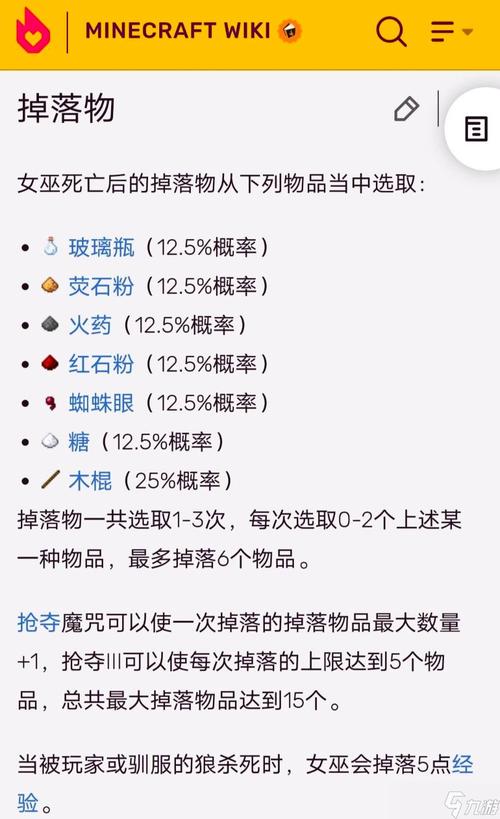 我的世界女巫有什么用