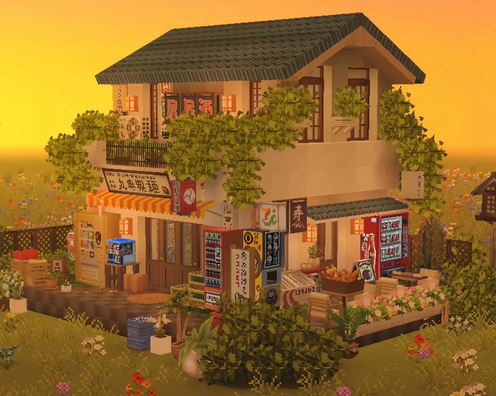 我的世界日式小屋教程