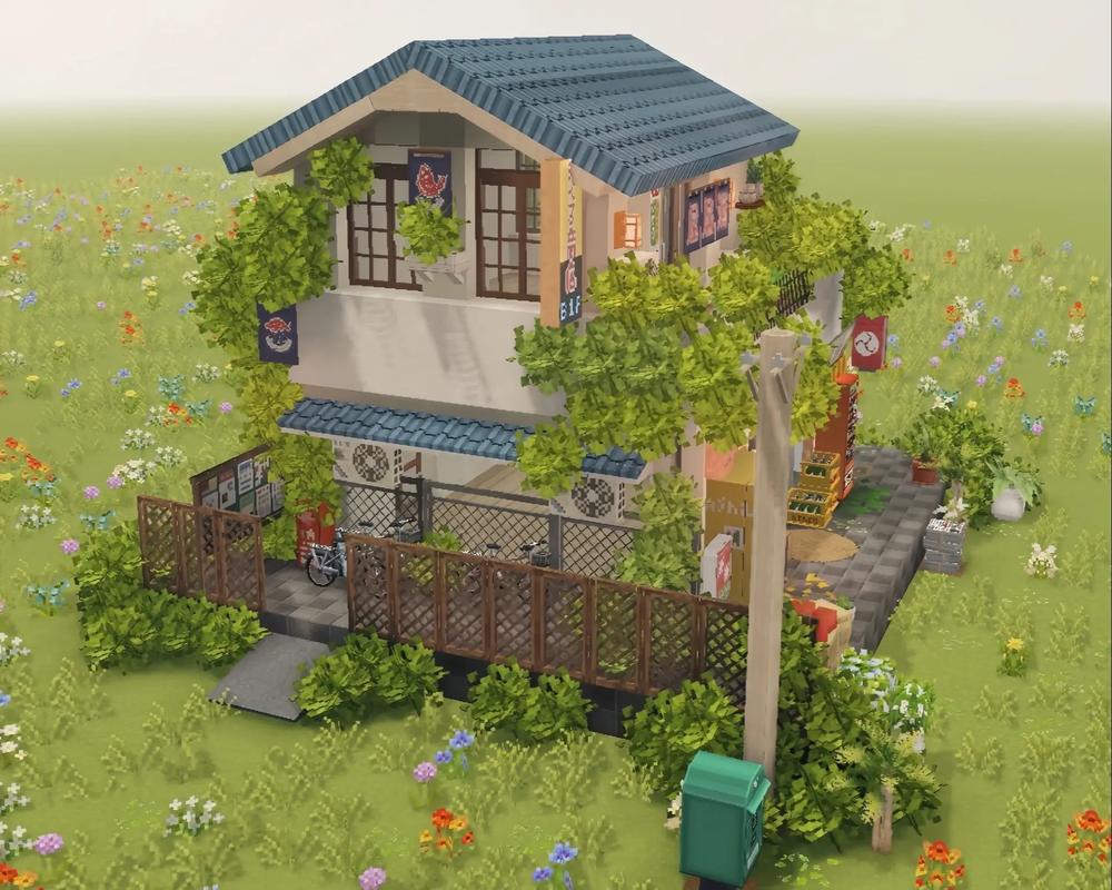 我的世界日式小屋教程