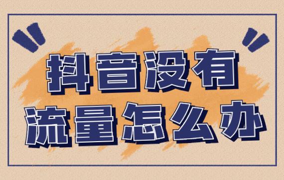 抖音没流量什么回事