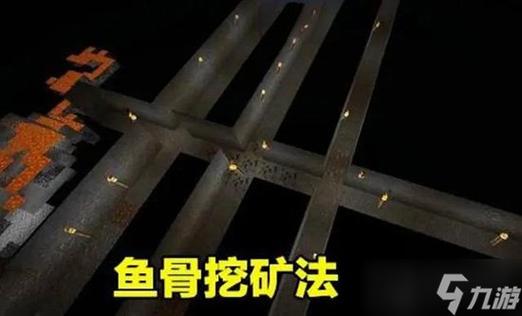 我的世界鱼骨挖矿法
