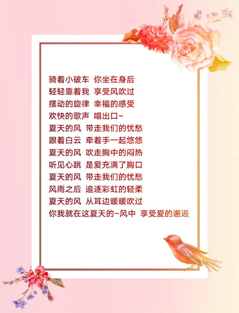 抖音歌词夏天什么风