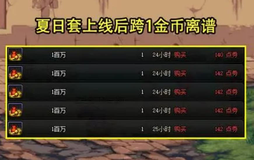 dnf贬值