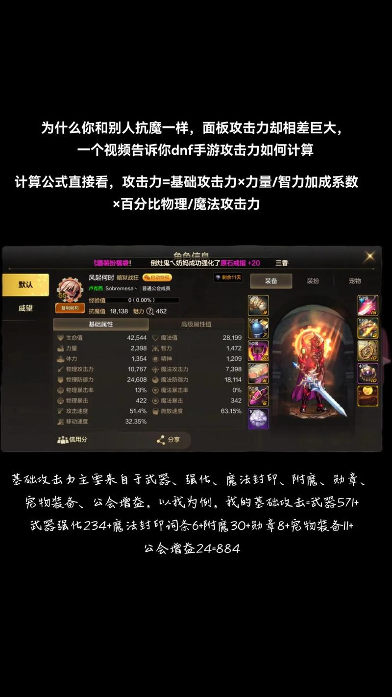 DNF中所有攻击力属性详解 DNF中所有攻击力属性详解