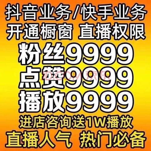 抖音业务低价,快手直播间人气购买平台