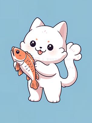 猫怎么抓鱼