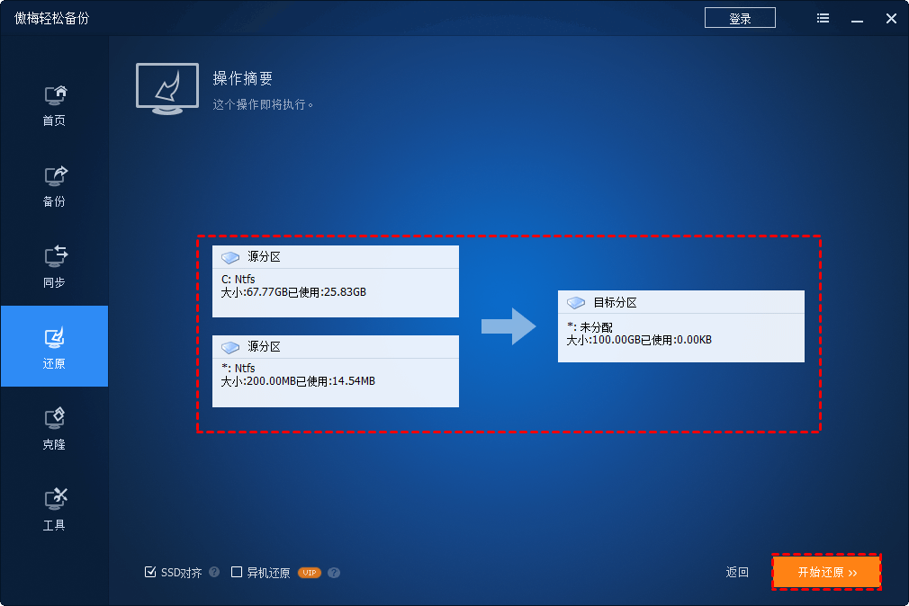 开始备份