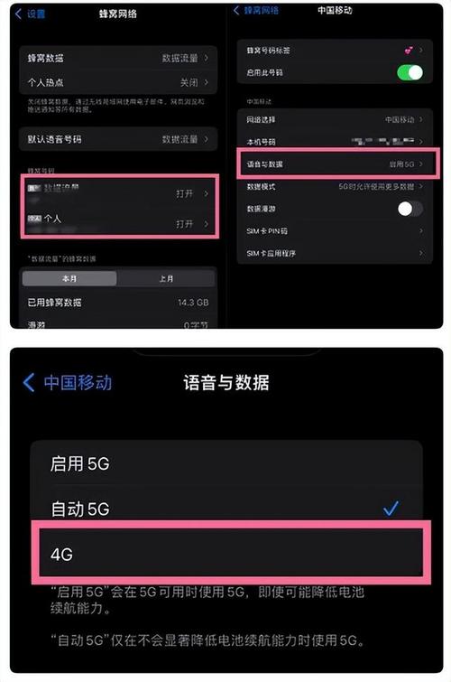 苹果手机上如何设置4g