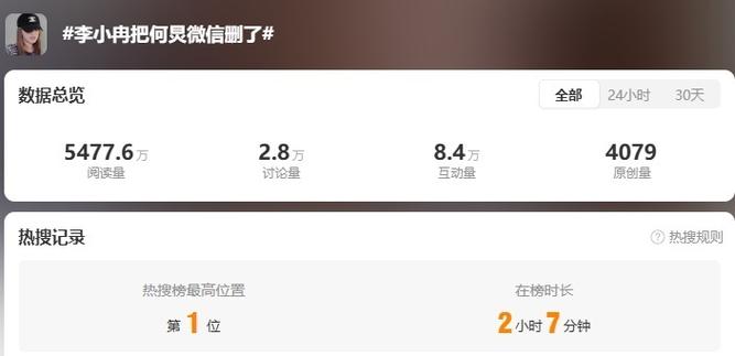 李小冉回应删何炅微信:以为天又塌了