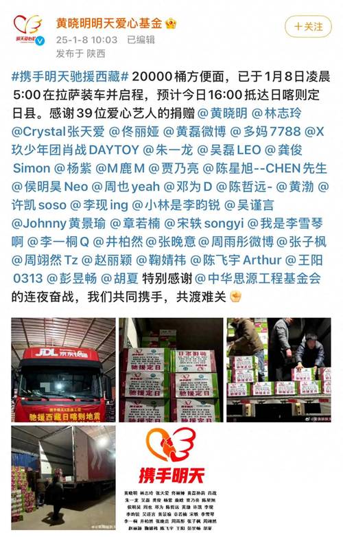 众明星捐款捐物驰援北京灾区