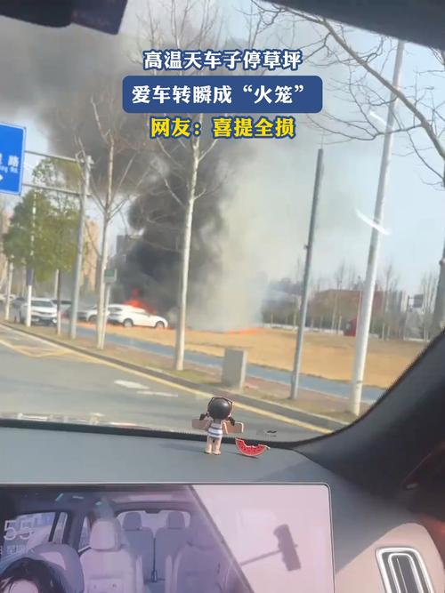 汽车停露天停车场 挡把被热化