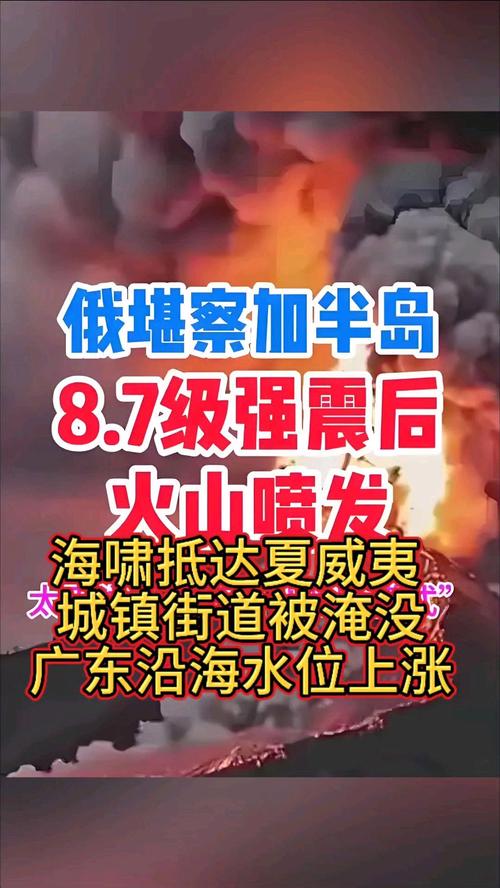 海啸抵达夏威夷 城镇街道被淹没