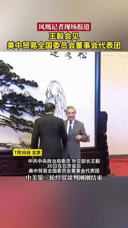 王毅会见美中贸易全国委员会代表团