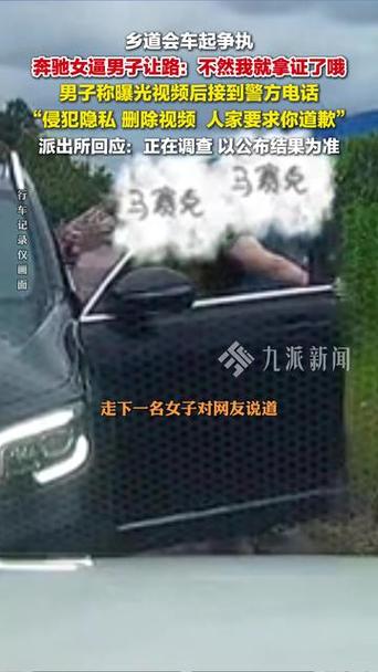 男子称遭奔驰司机“亮证”逼迫让路
