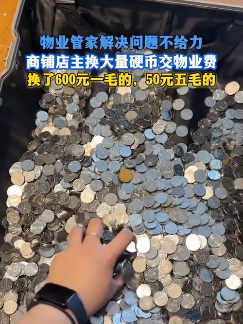 业主用3.2万枚硬币交物业费