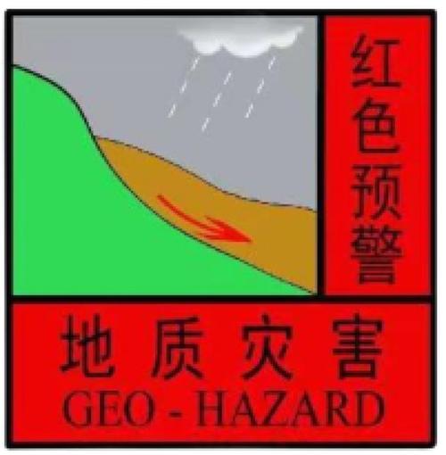 官方发布地质灾害红色预警