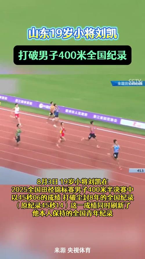刘凯男子400米夺冠 打破全国纪录