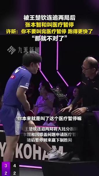 许昕评价张本智和医疗暂停
