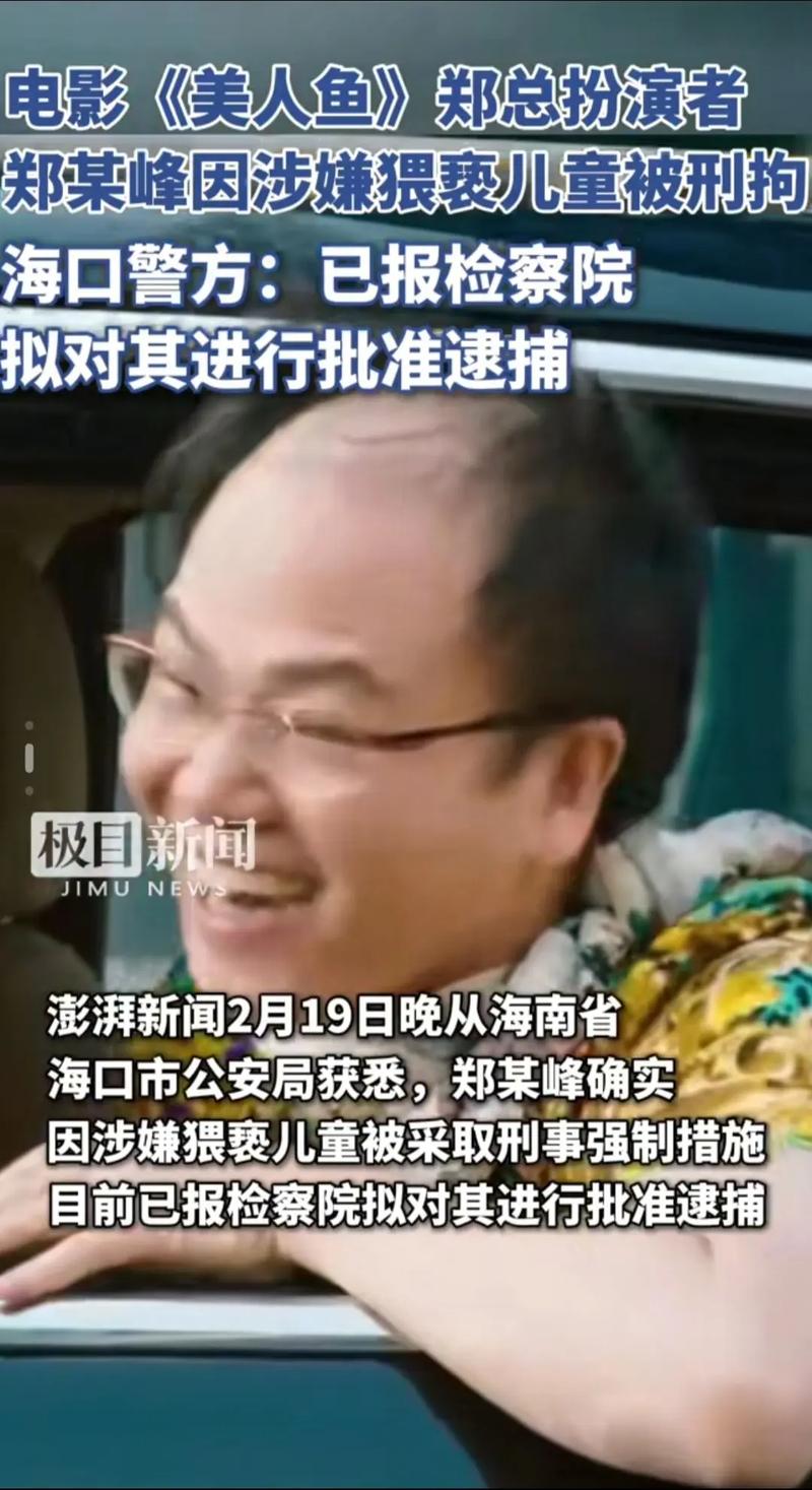 导演郑某峰涉嫌猥亵儿童已被批捕