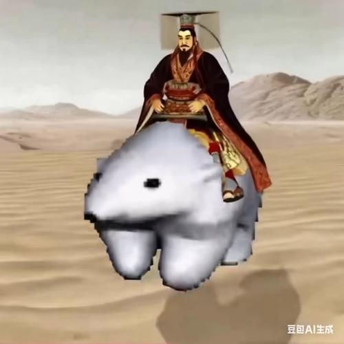AI特效太疯狂了 秦始皇强吻北极熊