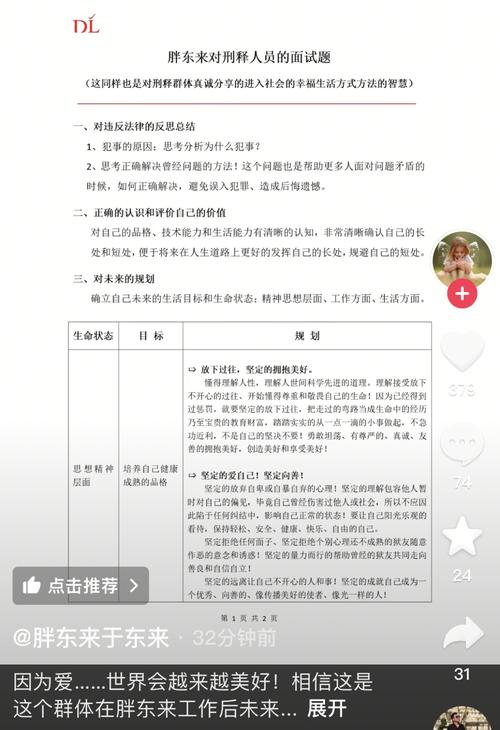胖东来发布对刑释人员的面试题