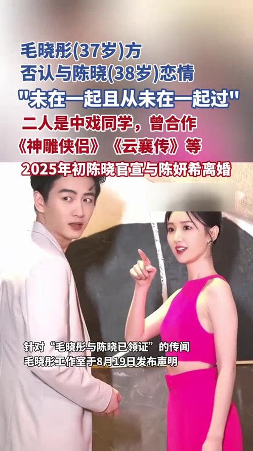 毛晓彤方否认与陈晓恋情：未婚且单身