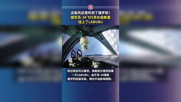 俄军飞行员在座舱挂了LABUBU