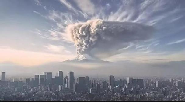 日本公布富士山喷发模拟画面