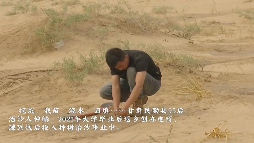 “吃沙”小伙带动4万人次来家乡种树