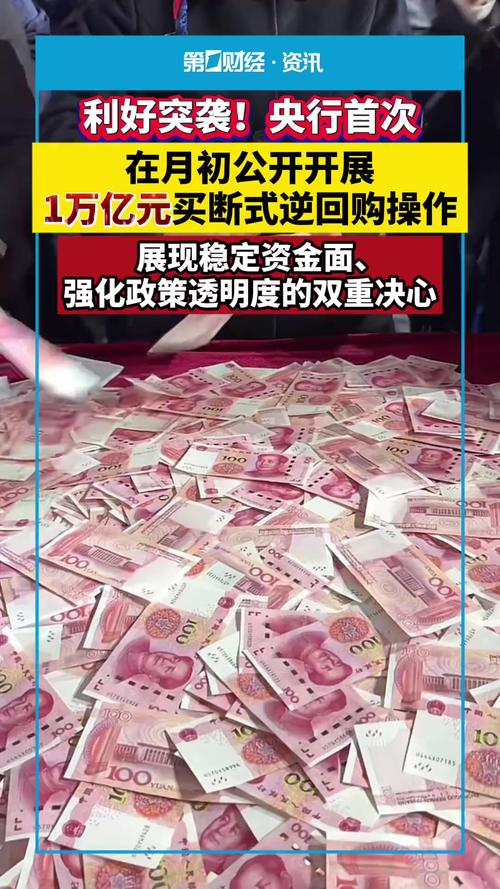 央行将开展1万亿元买断式逆回购操作