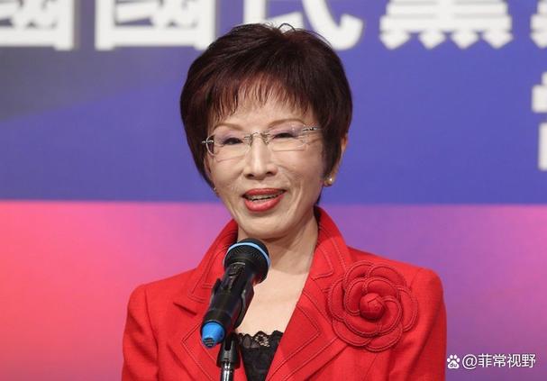 女子看京剧发现后排坐着洪秀柱