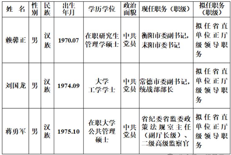 湖南2名90后干部拟任副处级职务