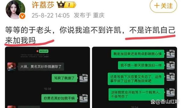 许荔莎回应聊天截图是假的
