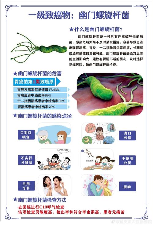 中国约7亿人感染幽门螺旋杆菌