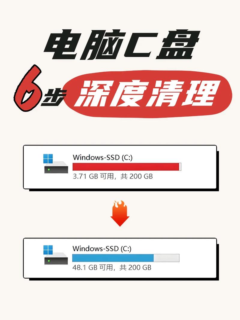 电脑c盘空间不足如何清理空间