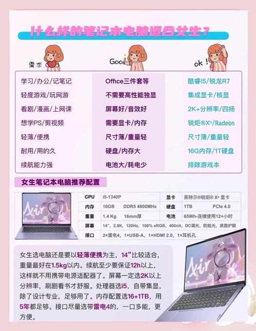 如何购买笔记本电脑女生