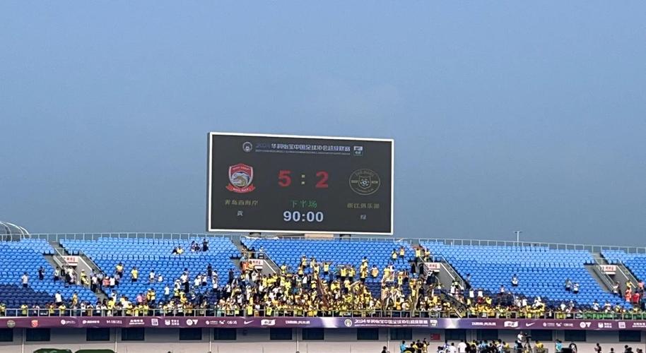 浙江队2-0客胜青岛西海岸