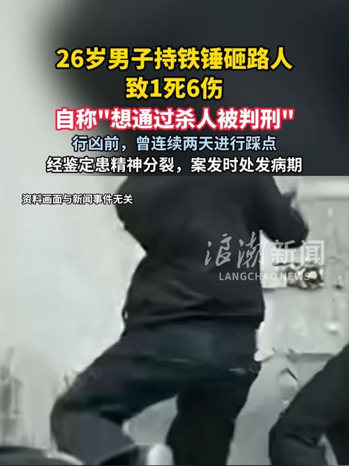 持铁锤砸路人致死男子有精神分裂症
