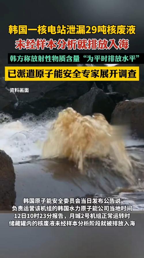 韩国核电站发生泄漏事故